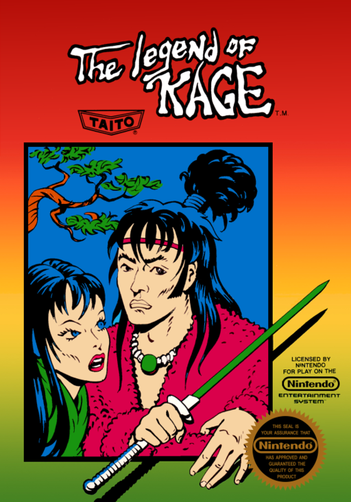 Legend of Kage, The (USA) (Virtual Console) box art